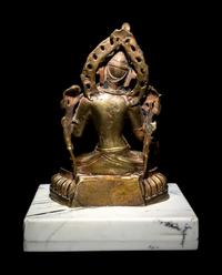 A Nepalese Gilt Bronze Figure of Green Tara