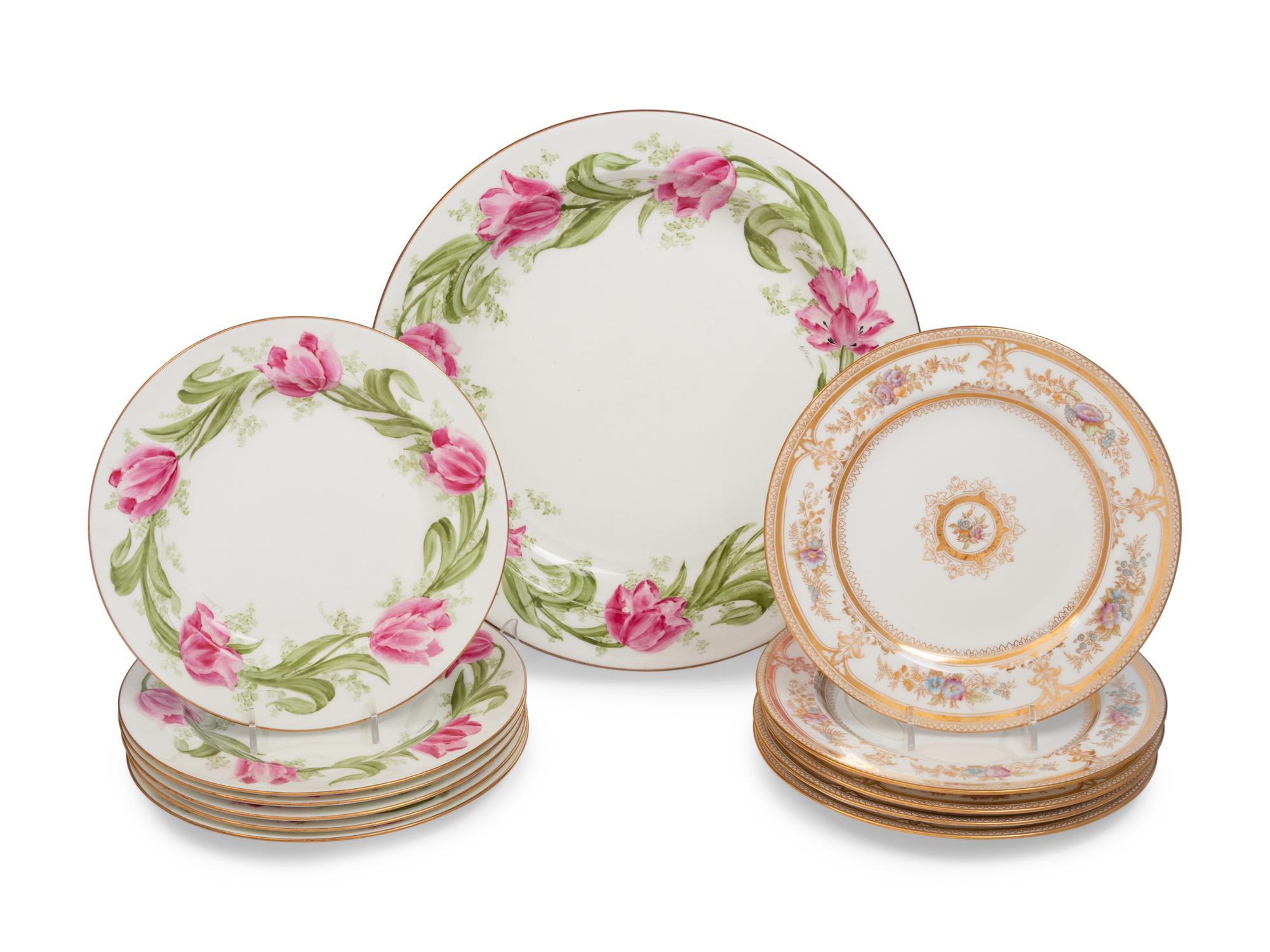 An E.J. Everard Signed Wedgwood Dessert Service with an Associated Set of Twelve Plates