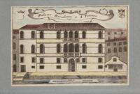 A Set of Nine Italian Hand-Colored Engravings Depicting Venetian Palaces