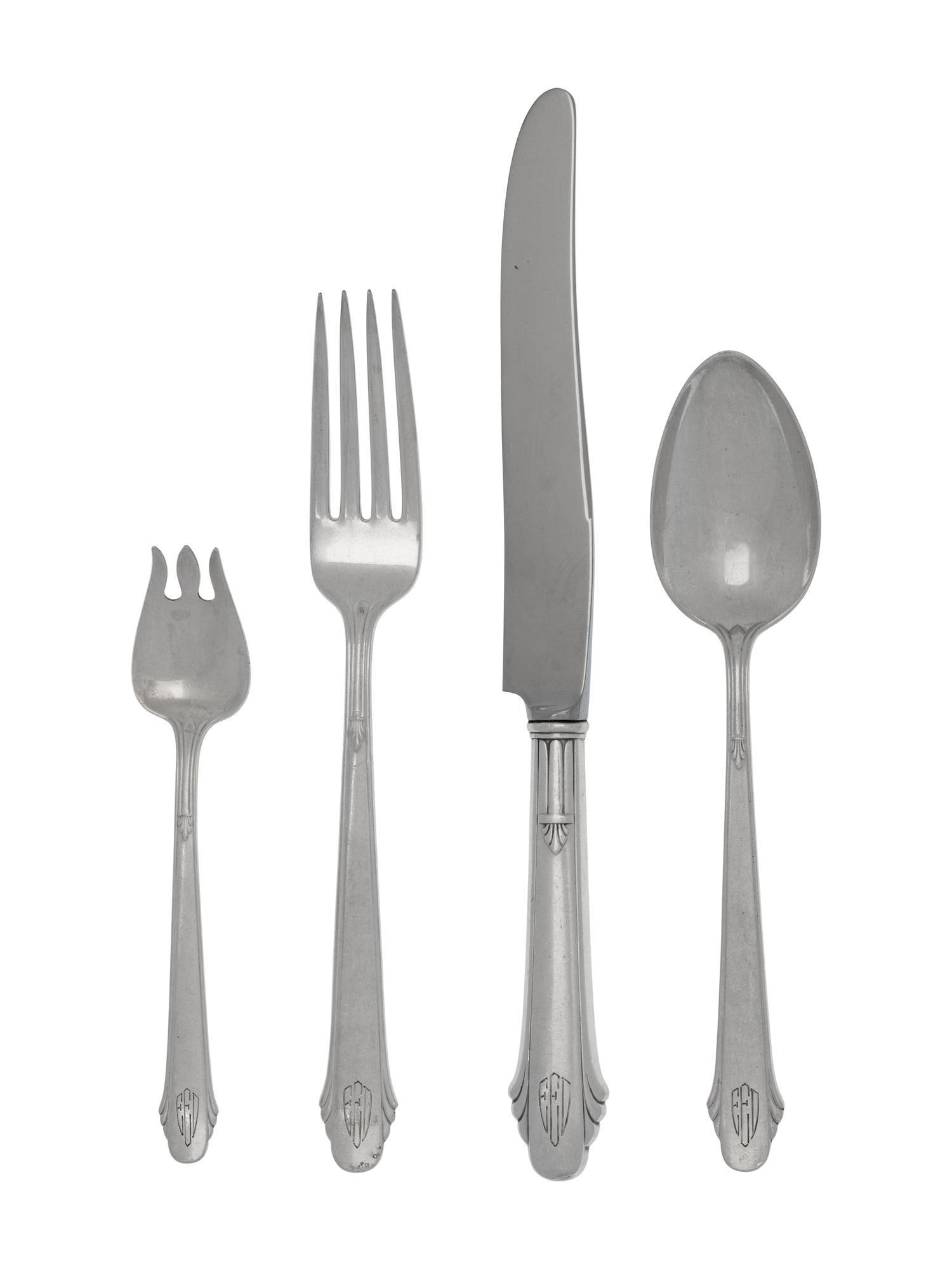 An American Silver Flatware Service