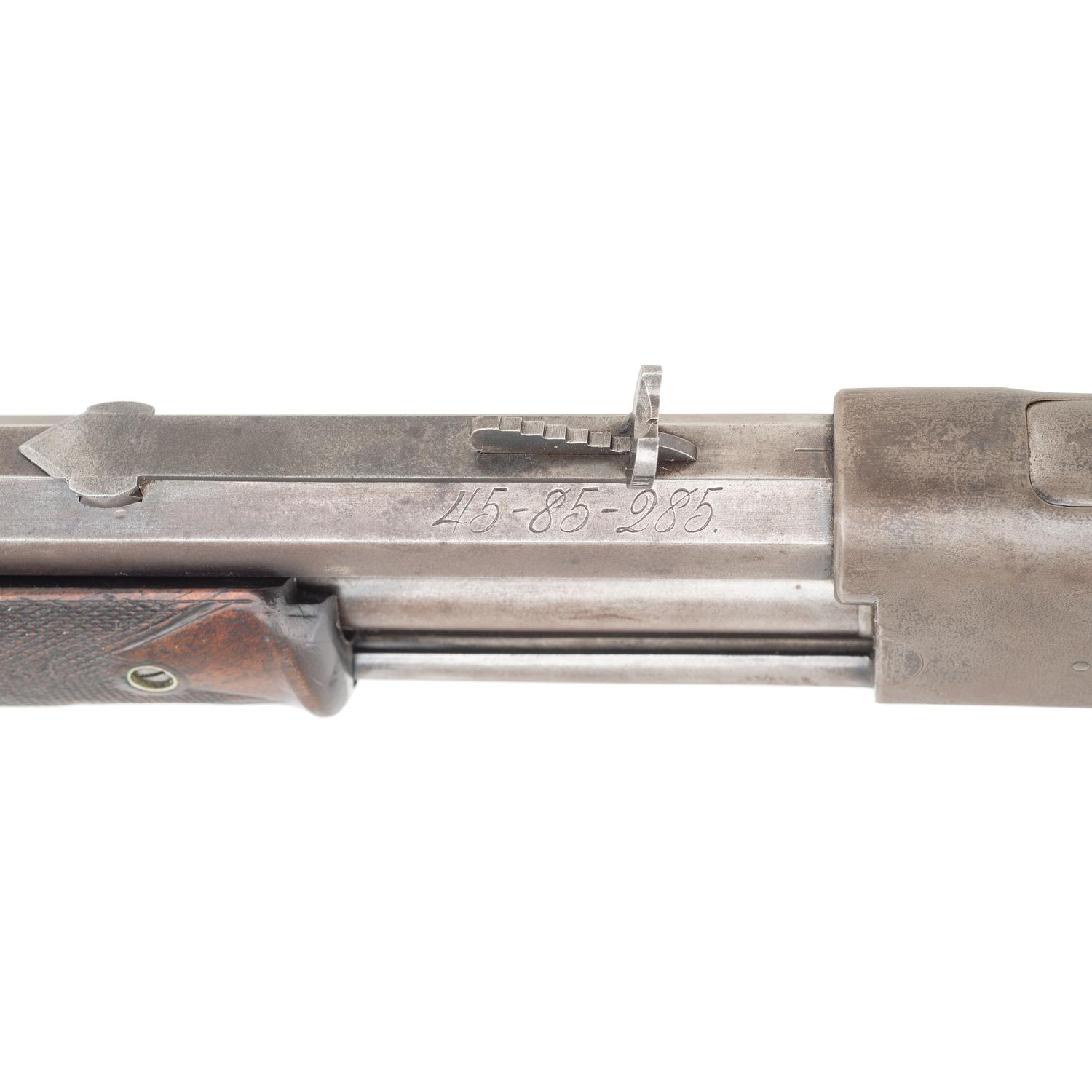 Rare 2nd Year of Production Large Frame Colt Lightning Slide Action Rifle in .45-85 with Half Magazine