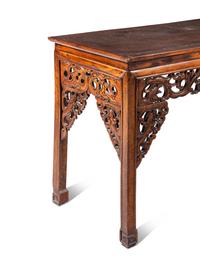 A Chinese Nanmu Painting Table, Tiao'an