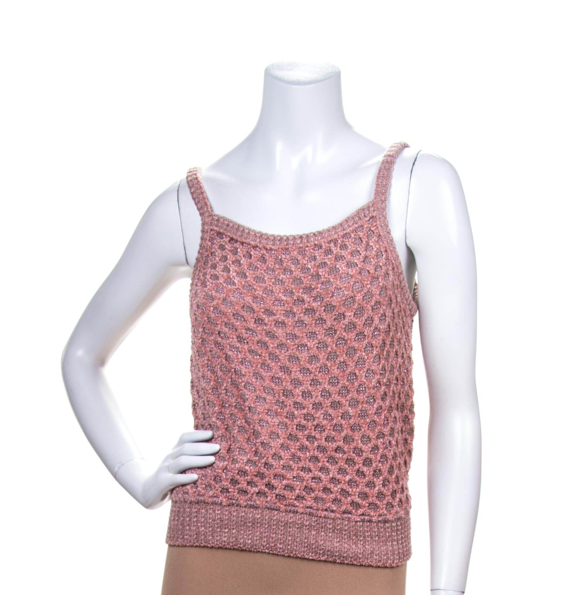 A Missoni Dusty Pink Knit Tank,