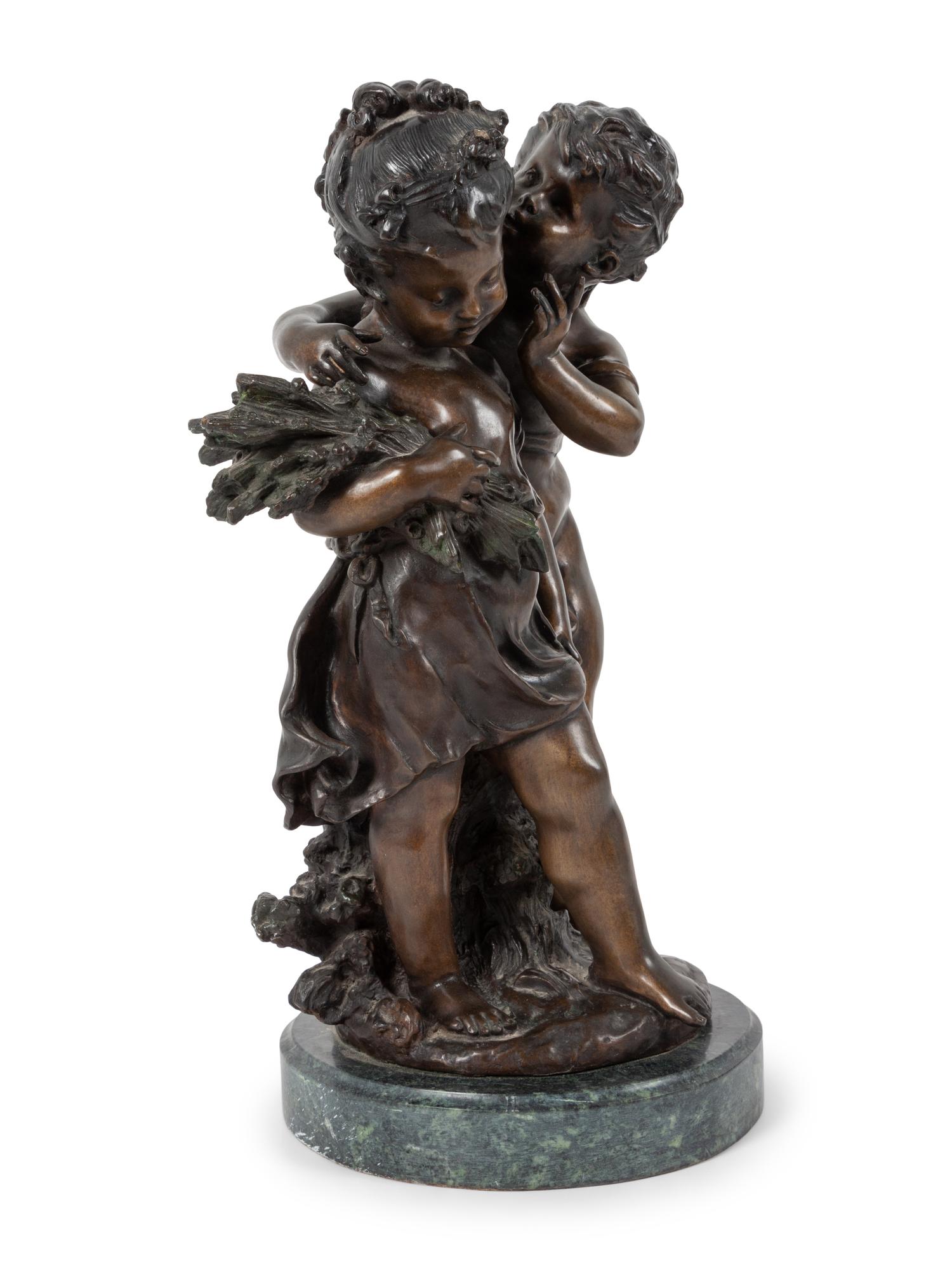 Boy Whispering to a Girl