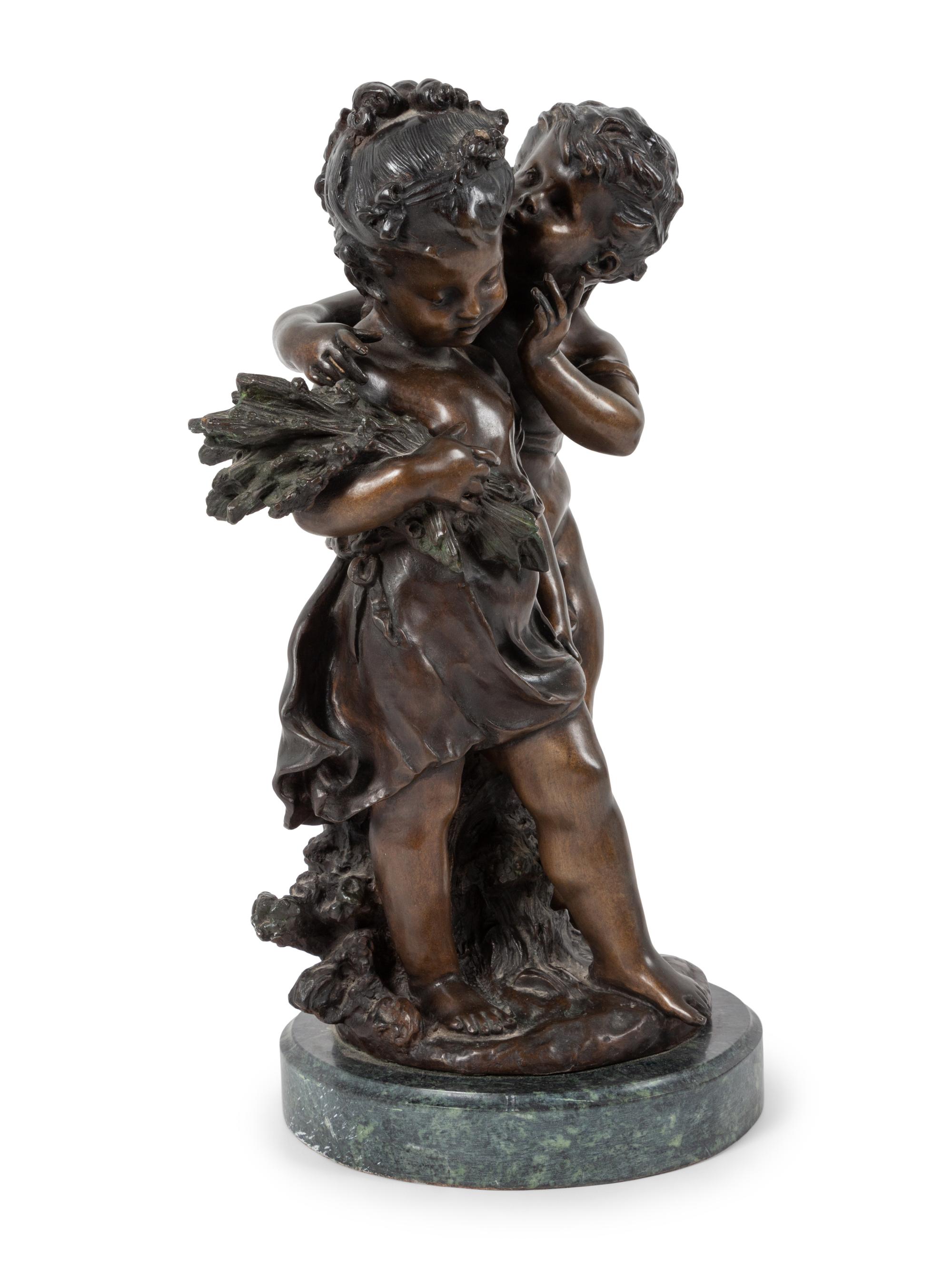 Boy Whispering to a Girl
