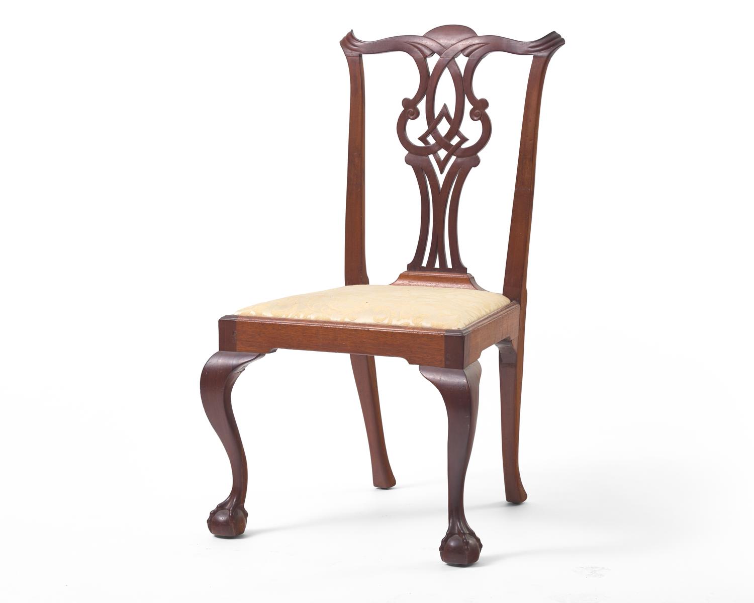 A Chippendale carved mahogany side chair, Massachusetts, circa 1770