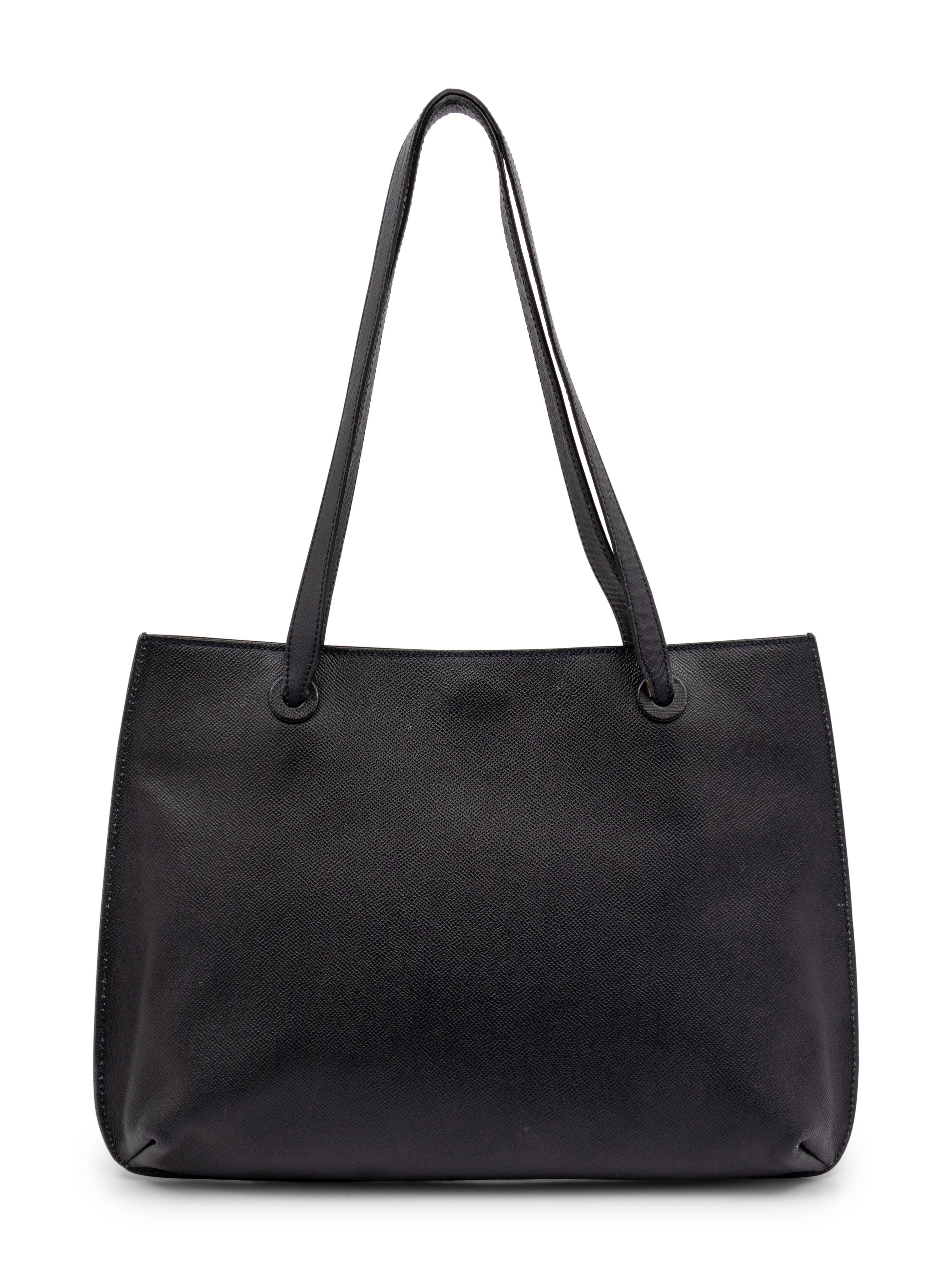 Chanel Black Leather Shoulder Bag, 1997-99