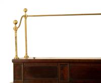 A Regency Mahogany Sideboard with Brass Rail