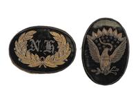 [CIVIL WAR]. A Pair of New Hampshire officer's Hardee hat insignia.