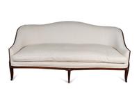 A George III Style Mahogany Camelback Sofa