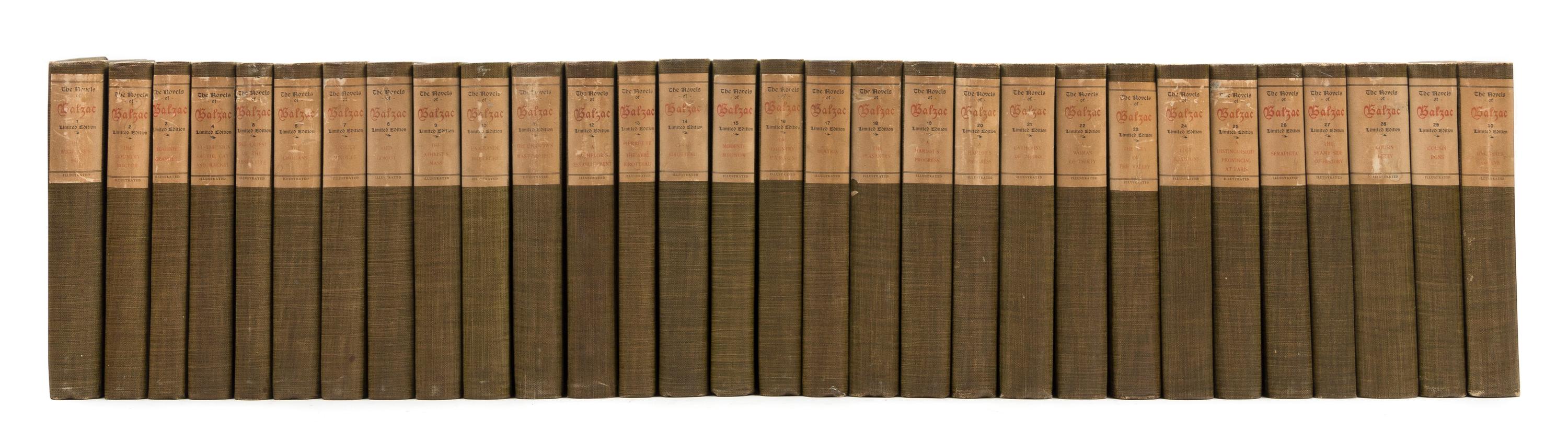 [BALZAC, Honore de] G. Saintsbury (Editor). The Novels. London: Dent, 1896-1897.