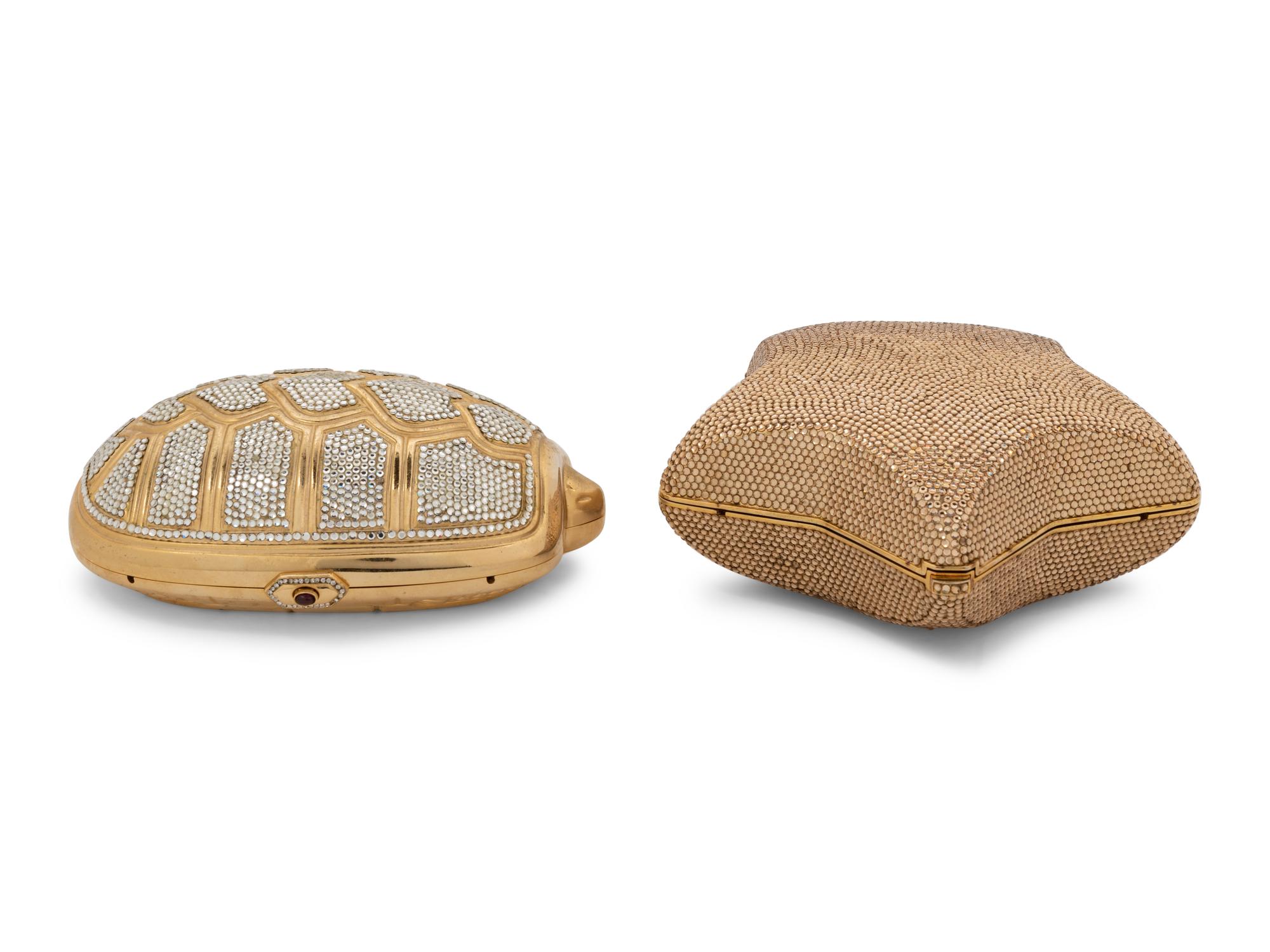 Two Judith Leiber Minaudieres: Turtle and Star