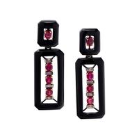 RUBY AND DIAMOND EARRINGS