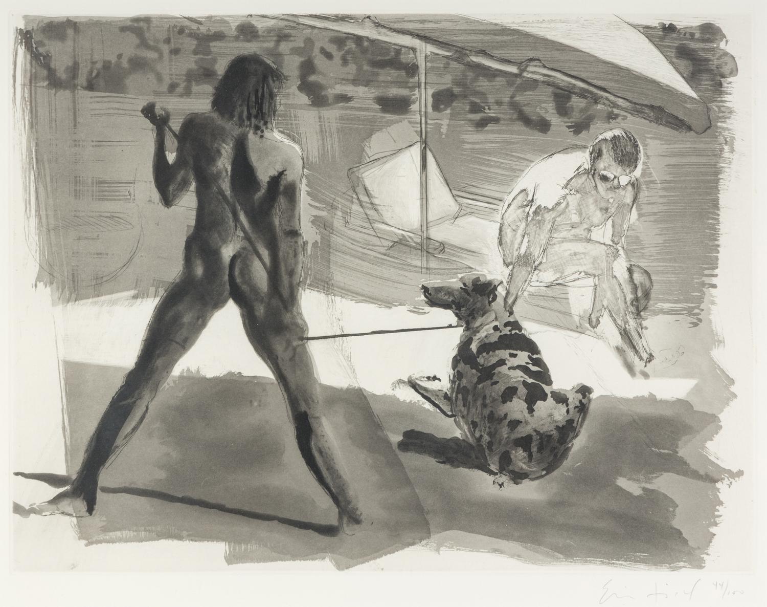 A pair of prints (Beach; Shower)