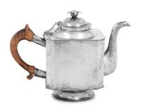 An Argentinian Silver-Plate Coffee Pot