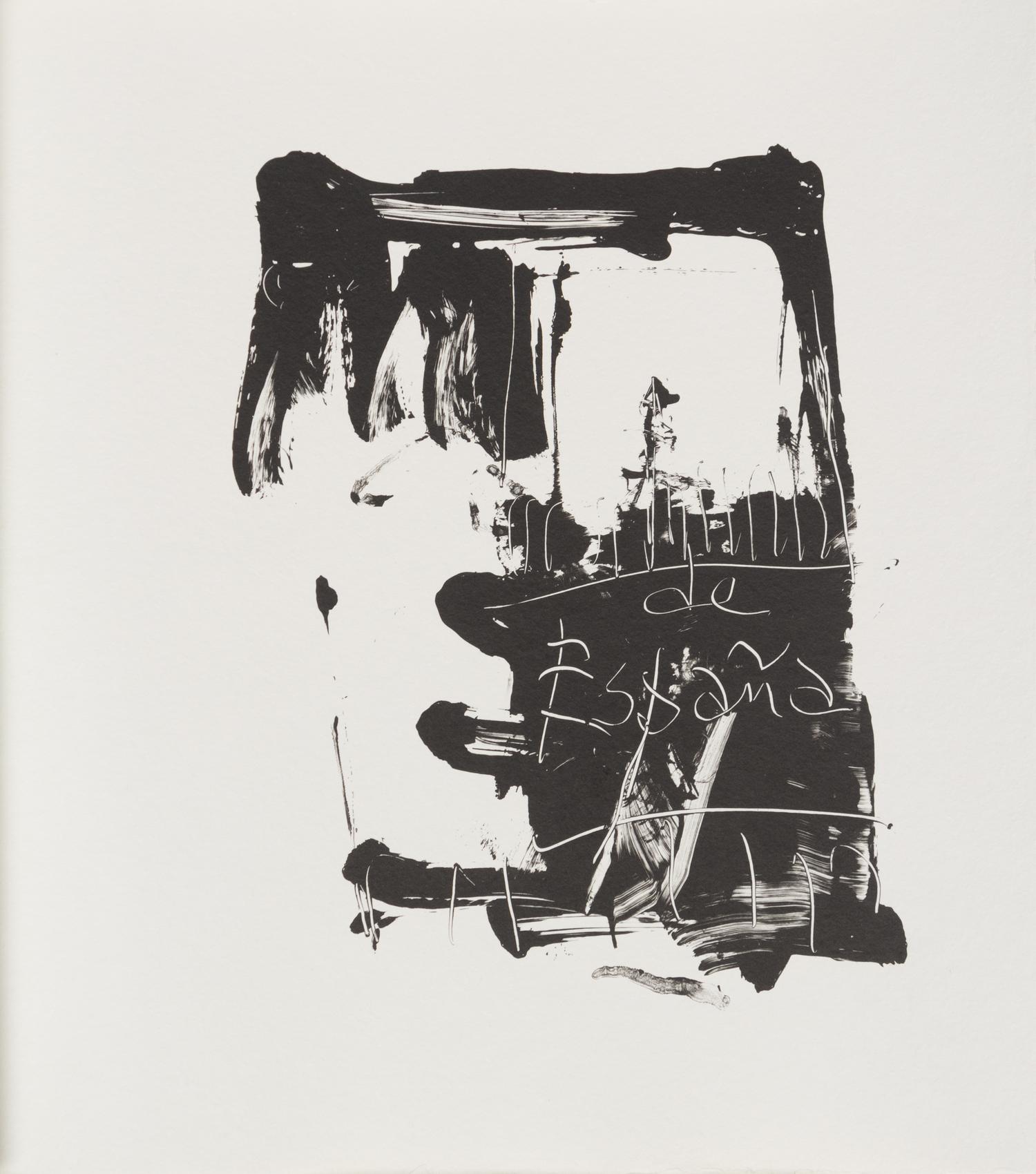 Robert Mortherwell, (American, 1915-1991), El Negro, 1983 (Book comprising 19 lithographs illuminating the poem El Negro Motherwell by