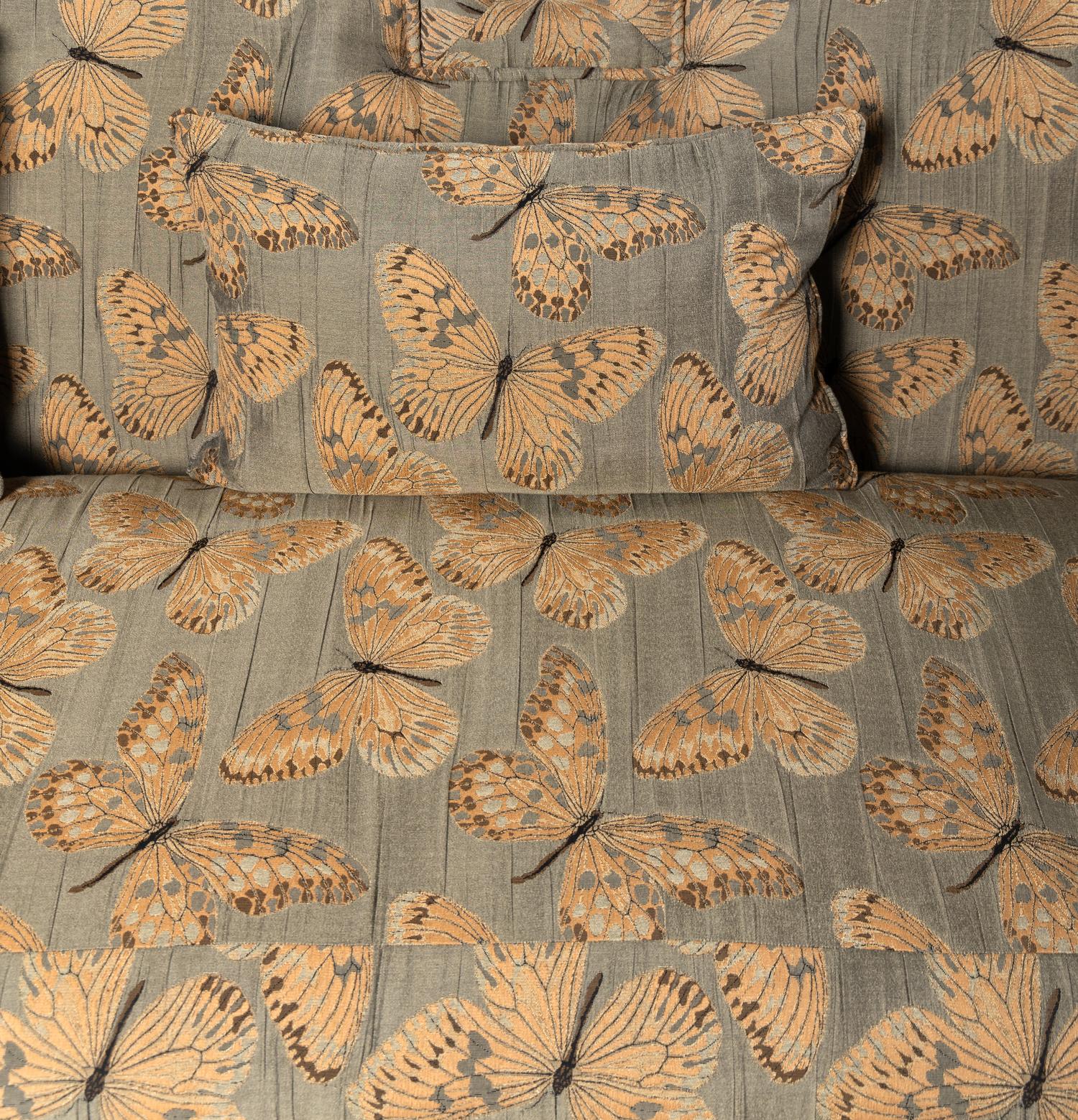 A Pair of Custom Serpentine-Form Sofas
