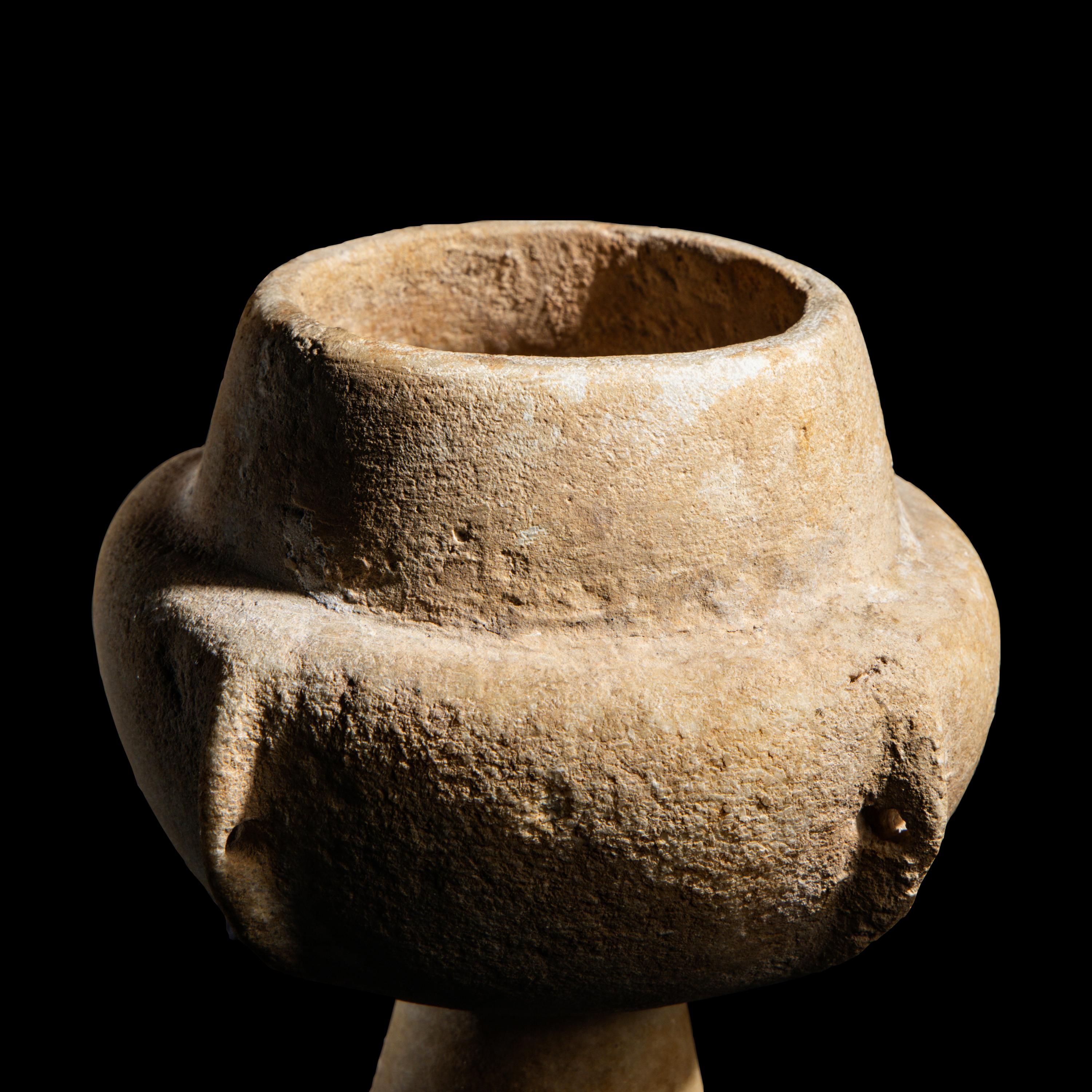 A Cycladic Marble Kandila