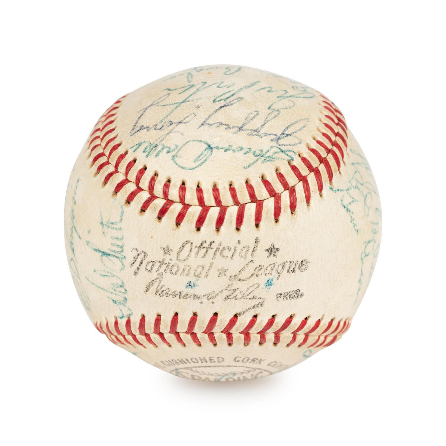 A 1959 St. Louis Cardinals Team Signed Autographed Baseball Including Early Bob Gibson Signature (Beckett Authentication Services BAS Certified),