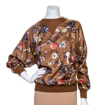 An Hermes Brown Silk Sweater, Size 44.