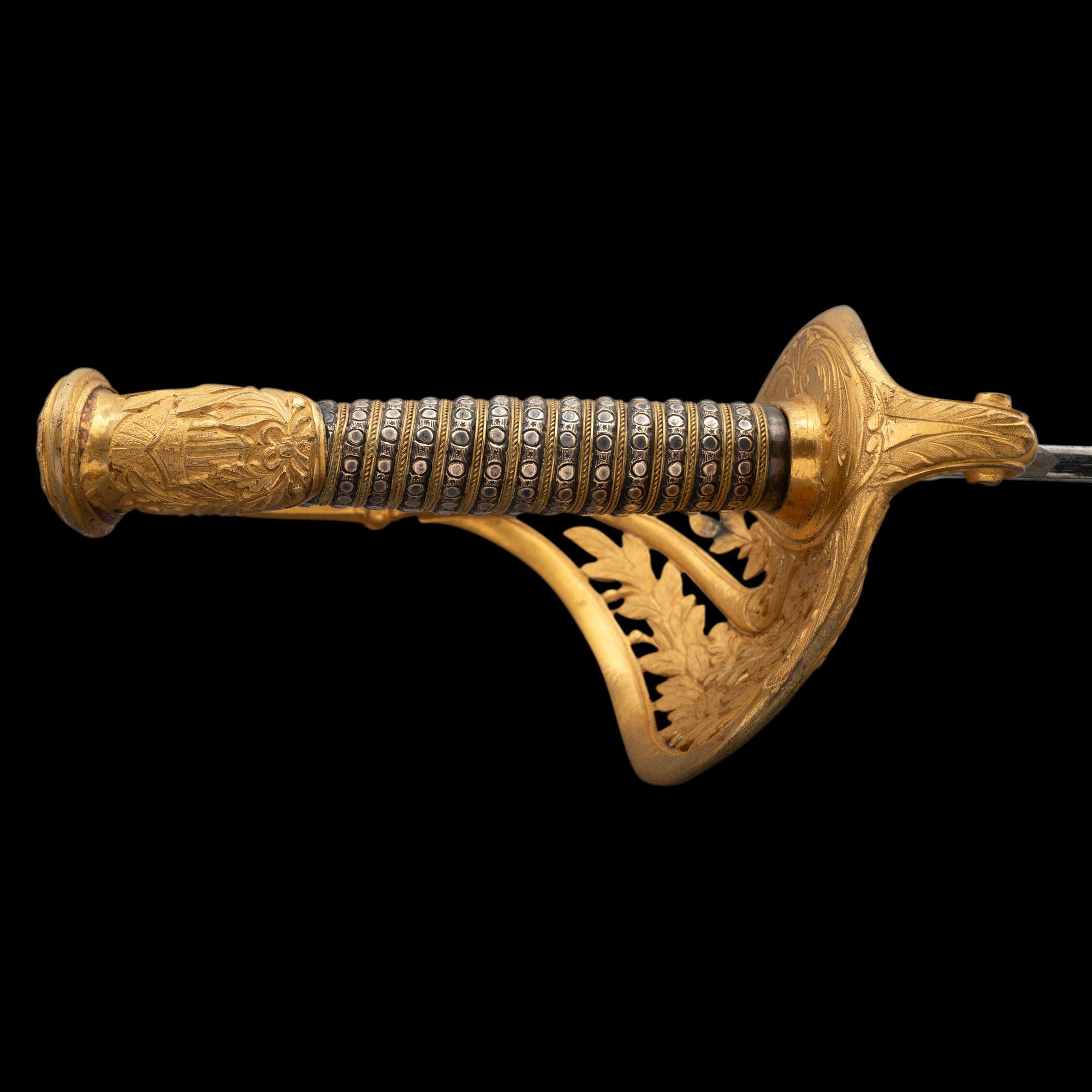 Outstanding Published Clauberg US Model 1850 Officer's Sword of Lt. Thomas McClure, 7th NY Heavy Artillery - KIA at Cold Harbor