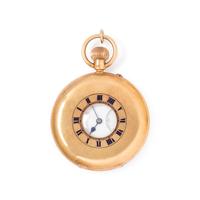 18K YELLOW GOLD DEMI-HUNTER POCKET WATCH