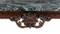 A George II Style Mahogany and Marble Top Console Table