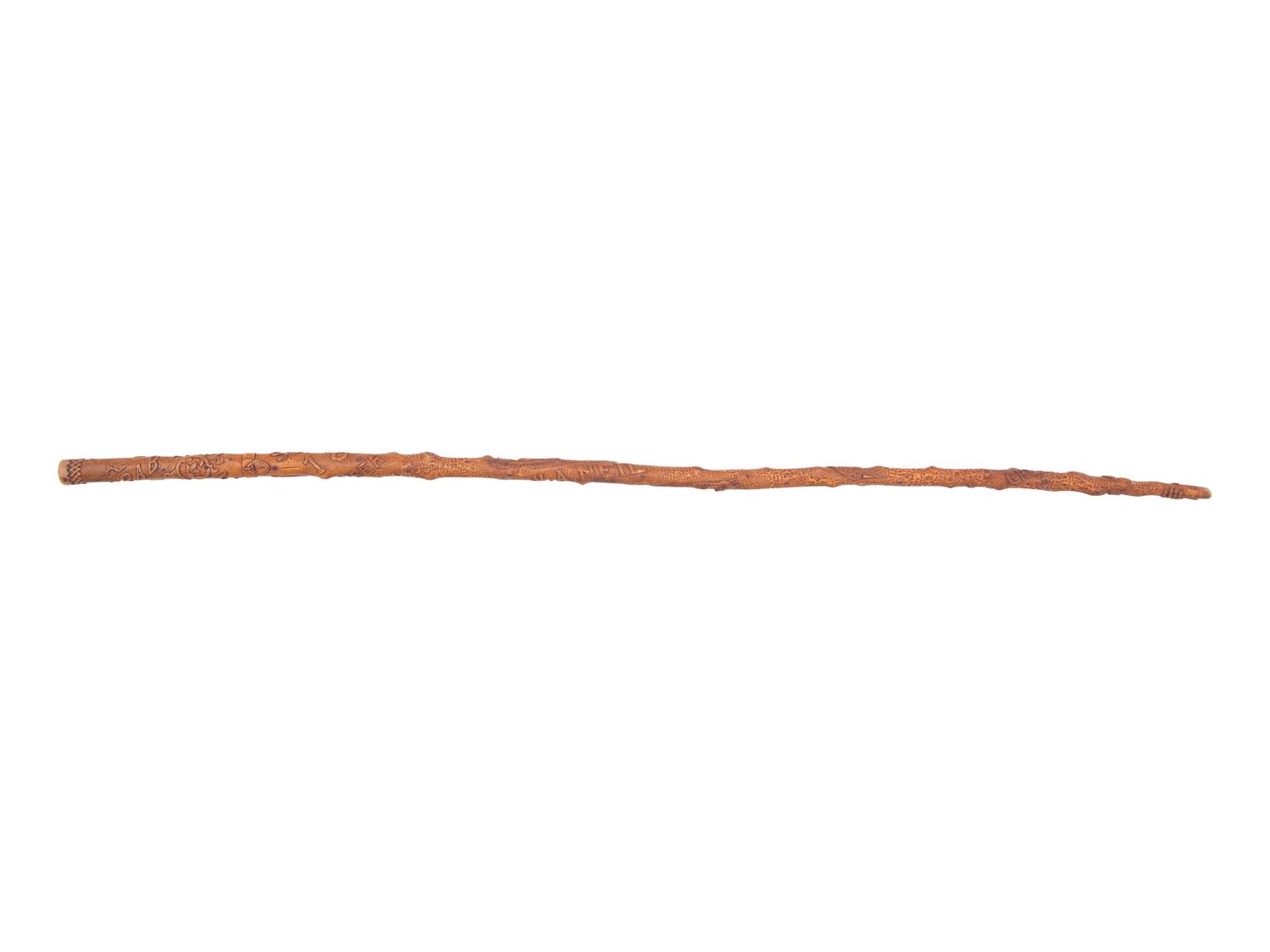 A Pennsylvania Folk Art Carved Cane