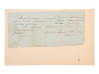 [GOLD RUSH]. Receipt for purchase of passage to Panama from San Francisco. 4 January 1850.