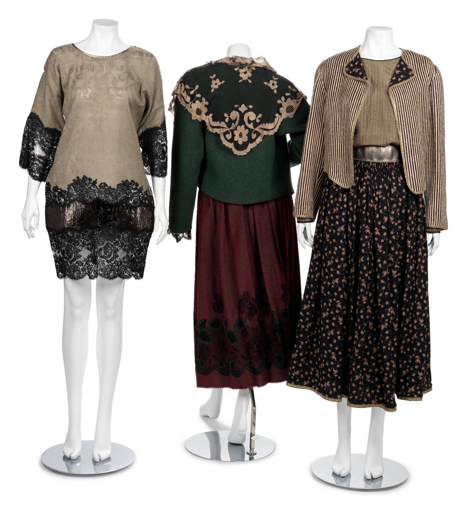 Three Geoffrey Beene Ensembles, 1980-1982