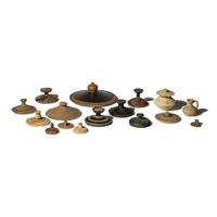 Fifteen Greco-Roman Terracotta Lids and Two Vessels