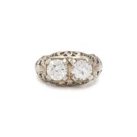 DIAMOND TWO STONE RING