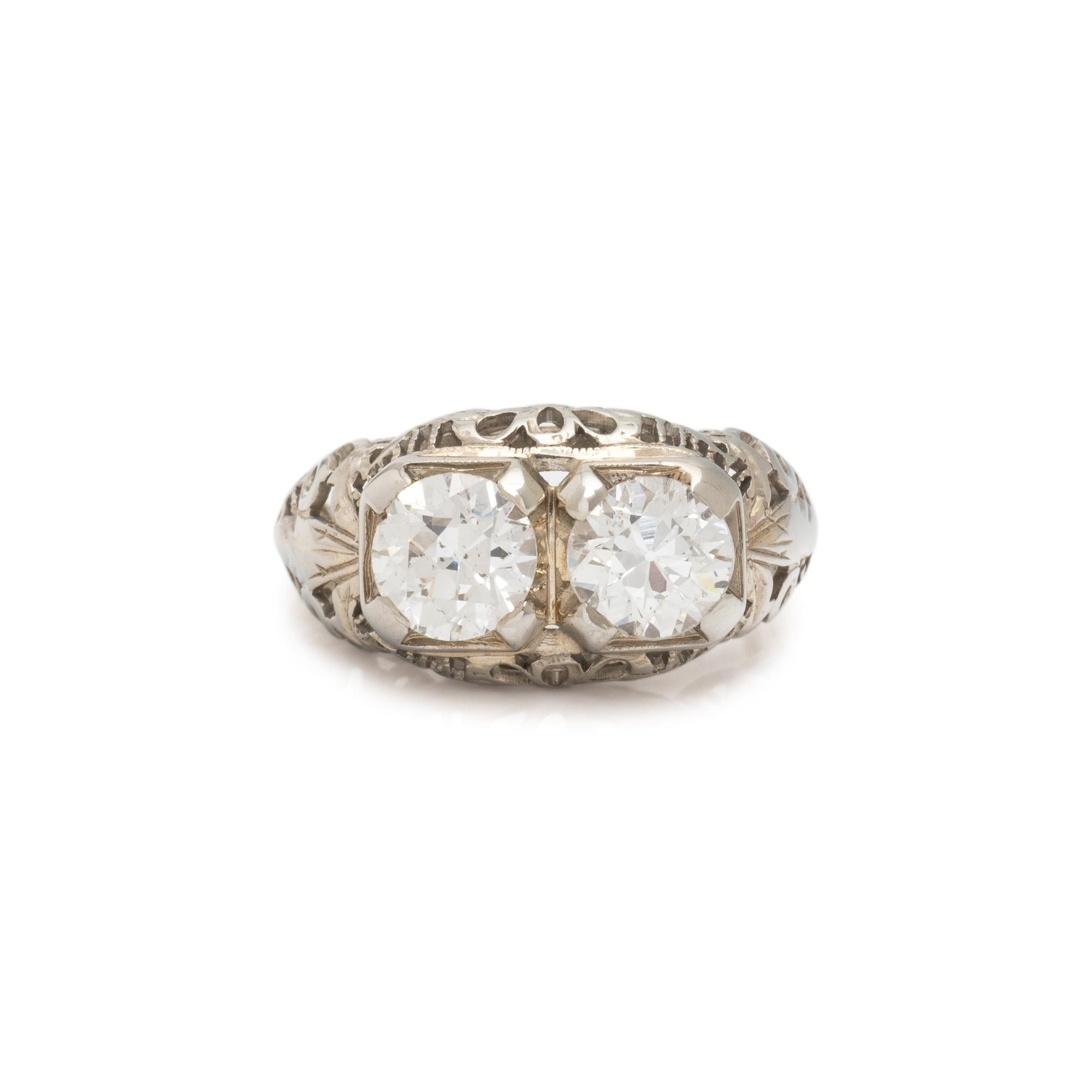 DIAMOND TWO STONE RING