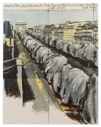 Christo and Jeanne-Claude, (Bulgarian, b. 1935), Wrapped Trees, Project for Avenue des Champs Elysees and Rond Point des Champs, Elysee
