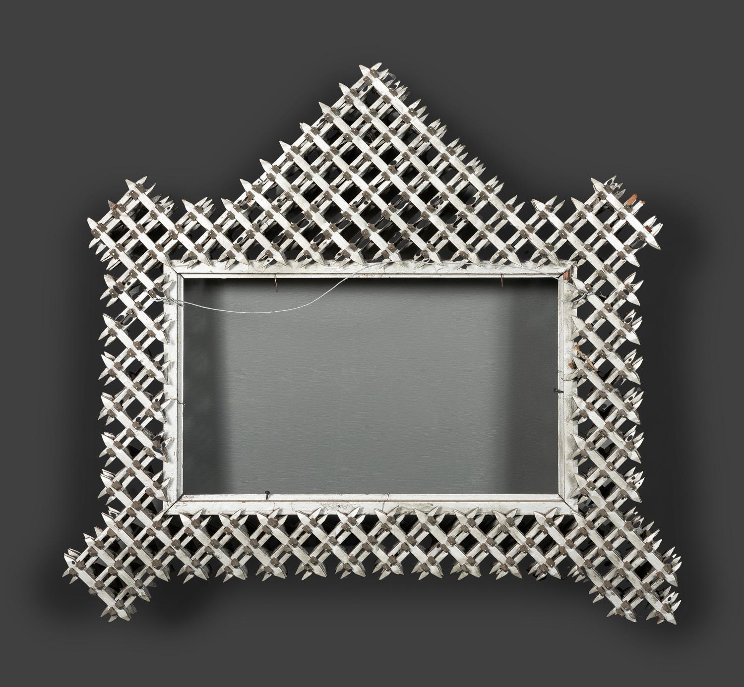 Two Tramp Art 'Crown of Thorns' Frames