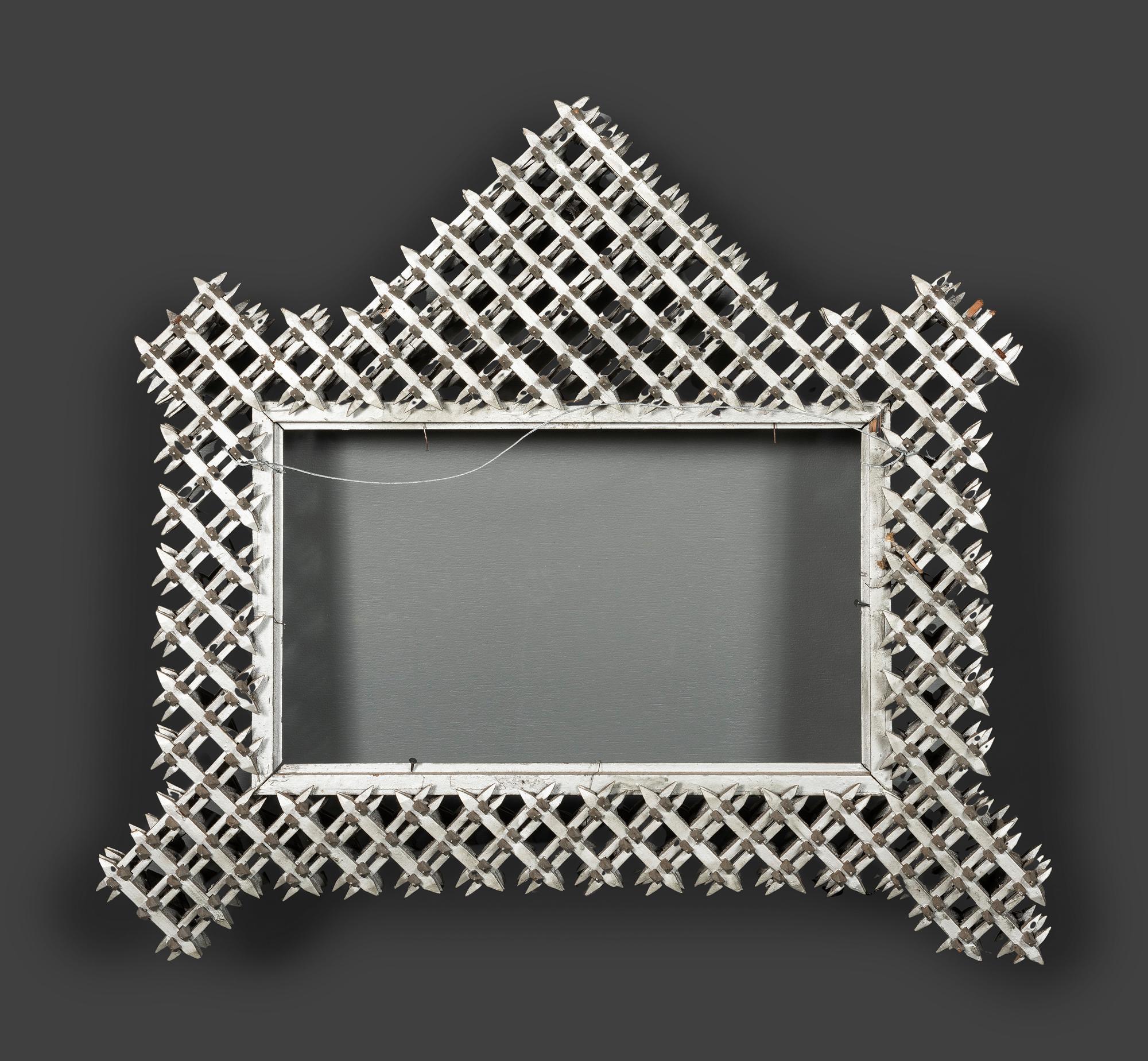 Two Tramp Art 'Crown of Thorns' Frames