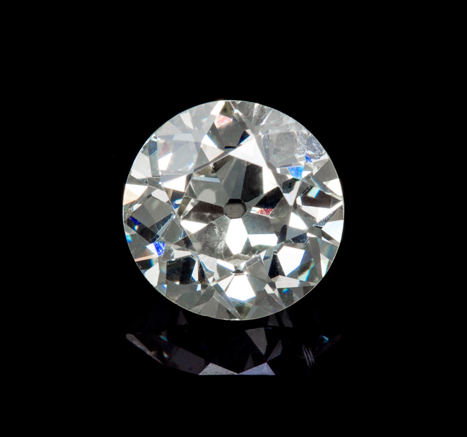 A 2.96 Carat Old European Cut Diamond,