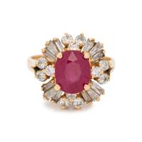 RUBY AND DIAMOND RING