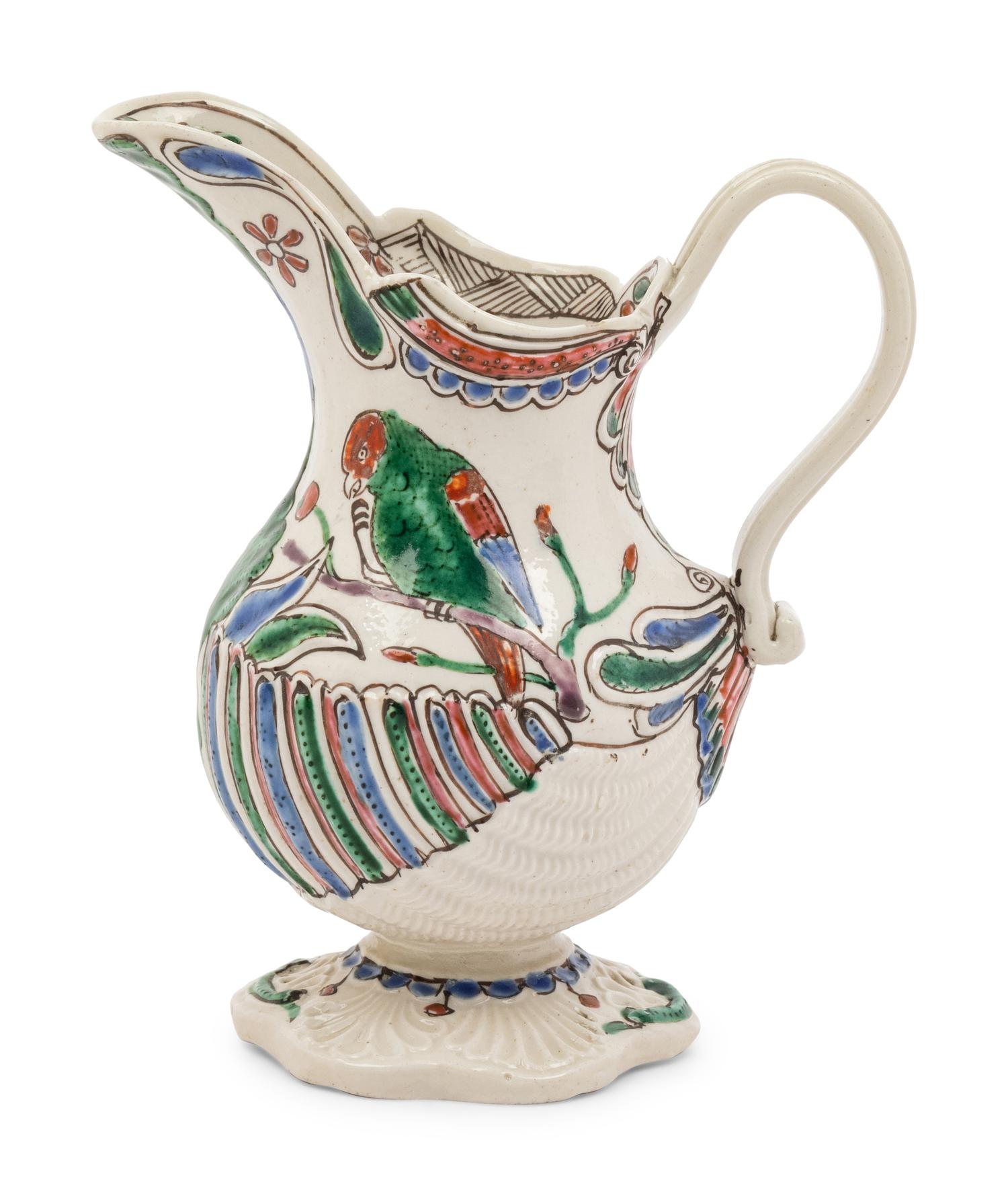 A Salt-Glazed Creamware Jug