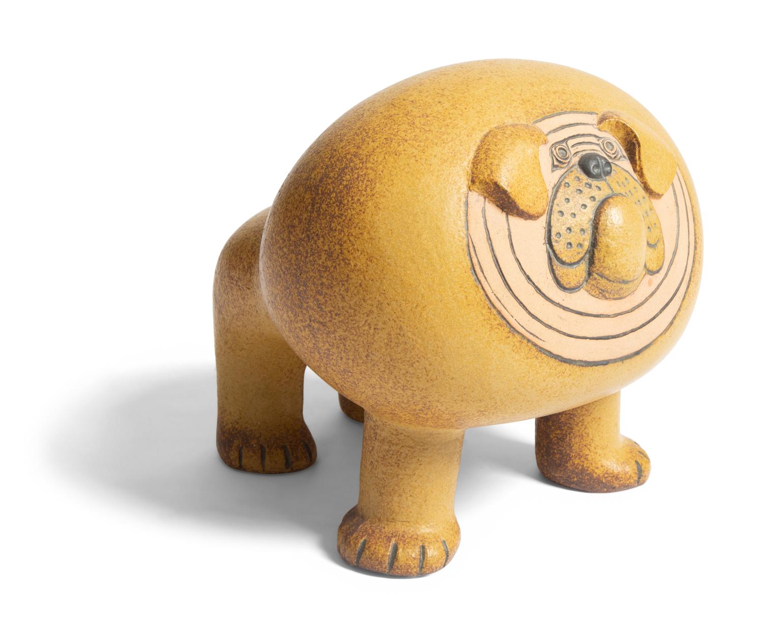 Bulldog Ceramic Sculpture Gustavsberg Studio, Sweden