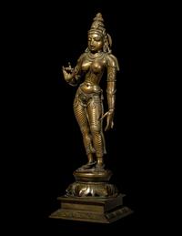 An Indian Bronze Figure of Parvati