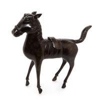 A Bronze 'Horse' Censer and Cover Height 13 1/2 inches. — 19TH CENTURY