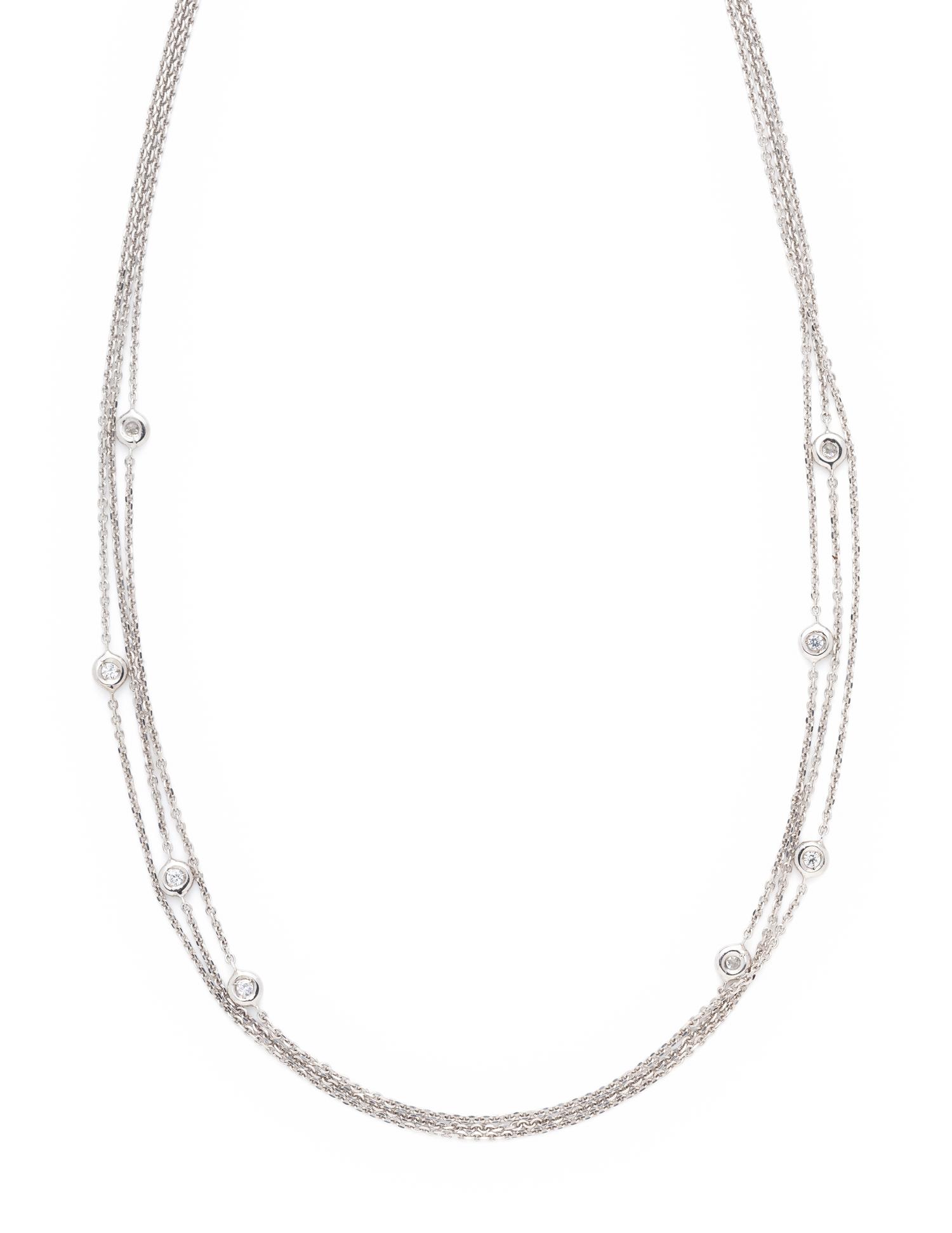 WHITE GOLD AND DIAMOND NECKLACE
