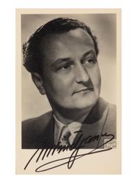 [20TH-CENTURY OPERA SINGERS]. A group of 7 photographs of opera singers from the 1950s-1960s, most signed, comprising images of: