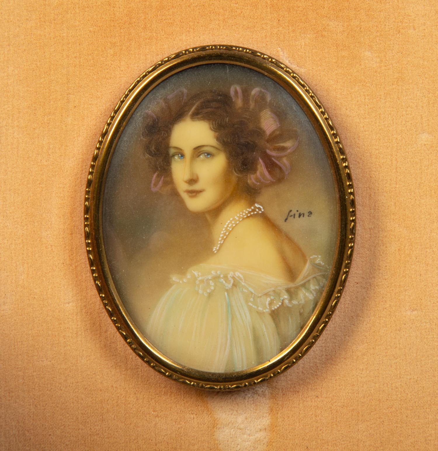 A Group of Continental Portrait Miniatures — 19th Century