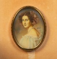 A Group of Continental Portrait Miniatures — 19th Century