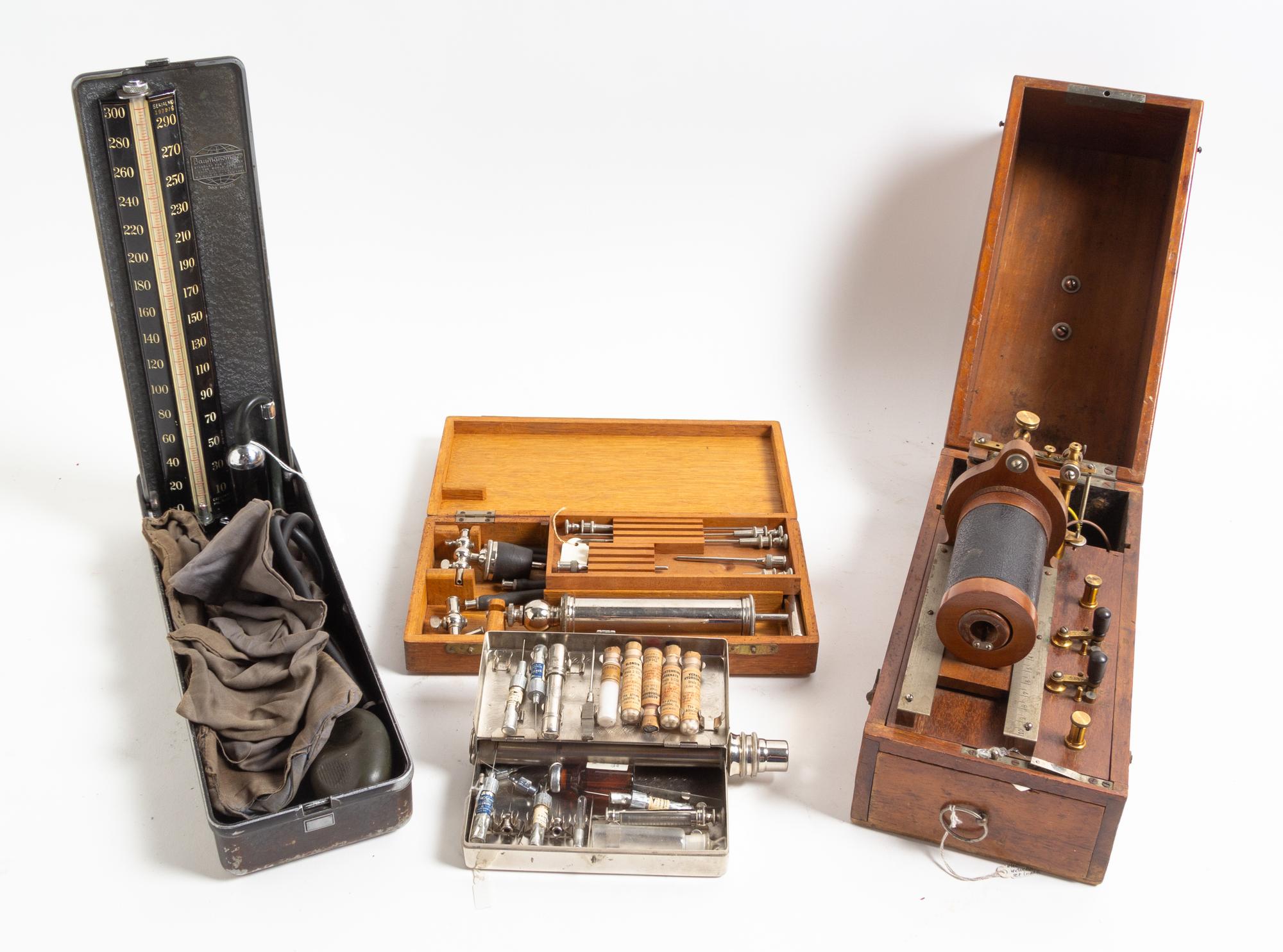 A Collection of Medical and Quack Medical Devices Width of first (closed) 13 inches. — 19TH CENTURY AND LATER