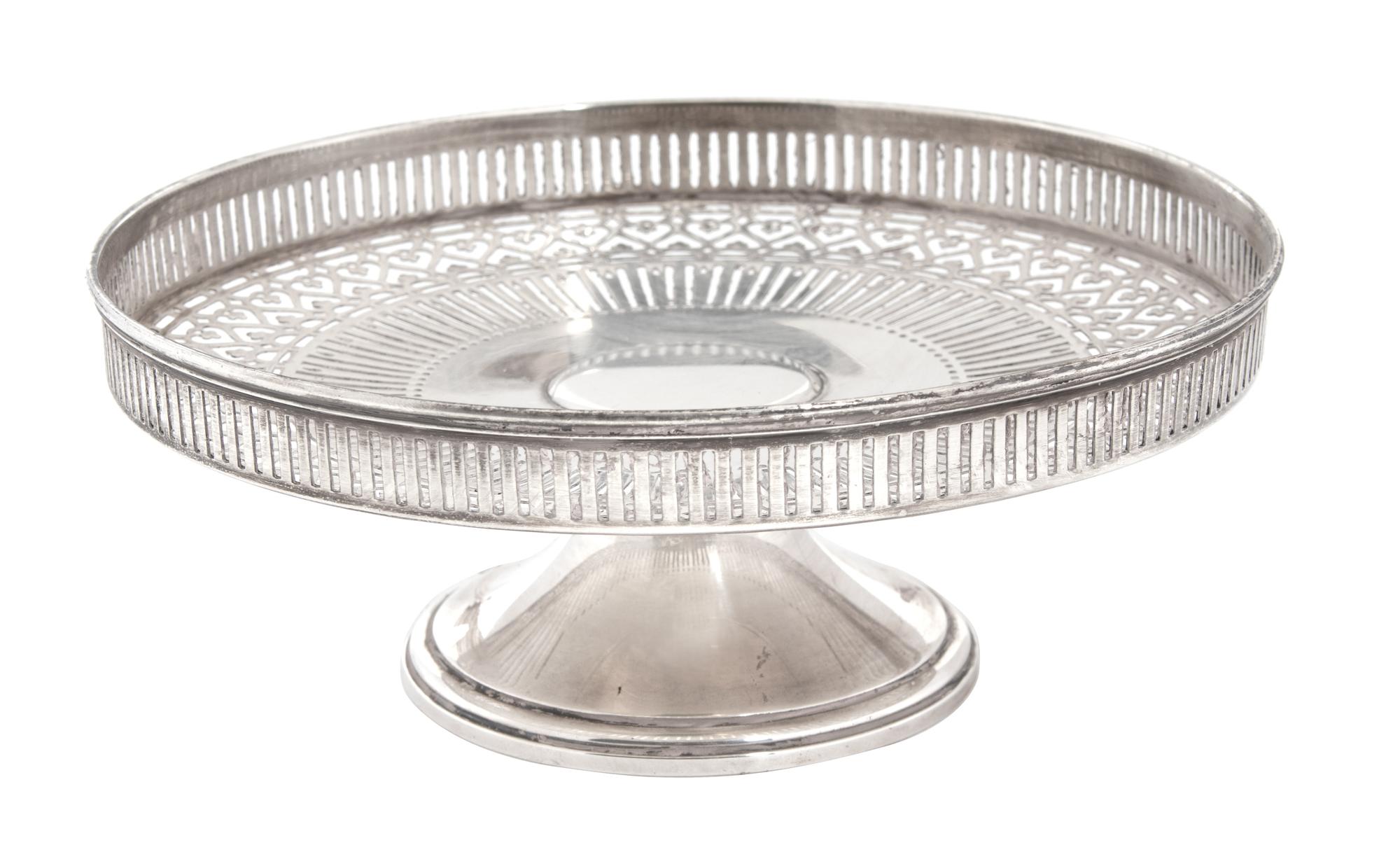 Two American Silver Reticulated Compotes