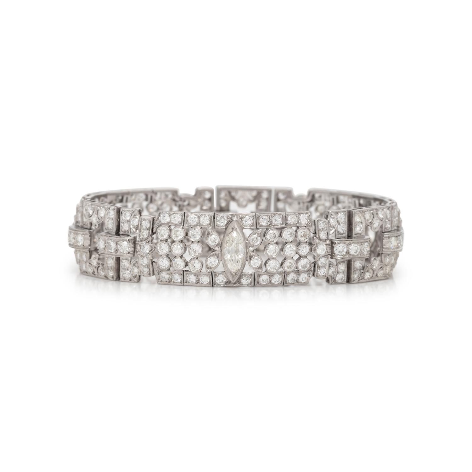 ART DECO, DIAMOND BRACELET