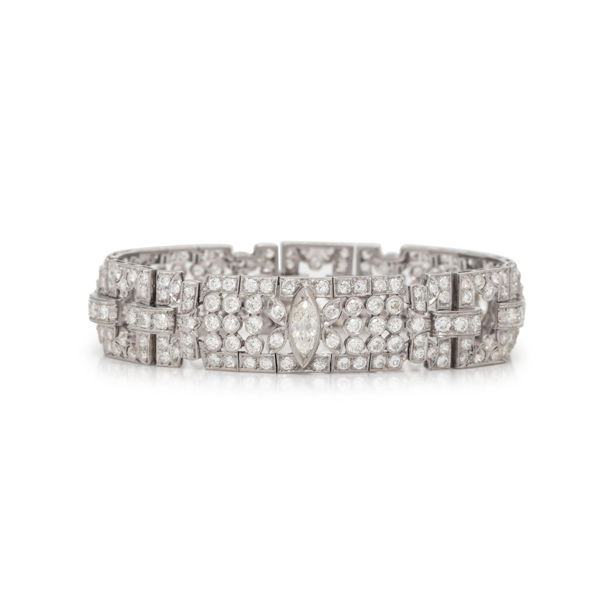 ART DECO, DIAMOND BRACELET